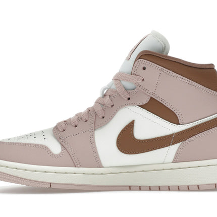 Air Jordan 1 Mid Pink Oxford Brown BQ6472-620, profil intérieur