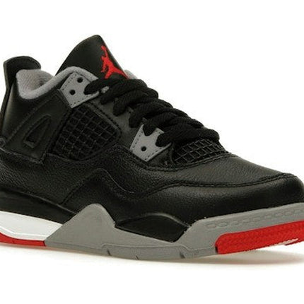Air Jordan 4 Retro Bred Reimagined (PS) BQ7669-006, trois-quarts avant extérieur