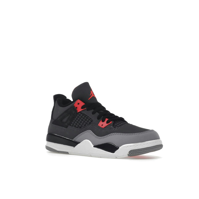 Air Jordan 4 Retro Infrared (PS) BQ7669-061, trois-quarts avant extérieur