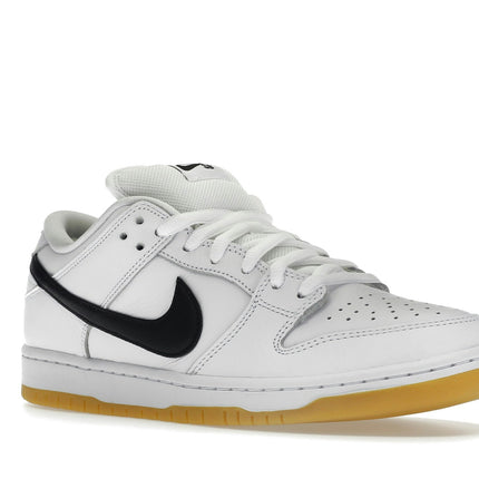 Nike SB Dunk Low Pro White Gum CD2563-101, trois-quarts avant extérieur