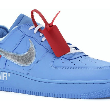 Nike Air Force 1 Low Off-White MCA University Blue CI1173-400, trois-quarts avant extérieur