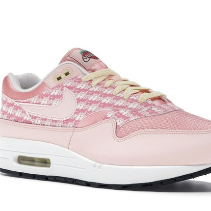 Nike Air Max 1 Strawberry Lemonade CJ0609-600, trois-quarts avant extérieur