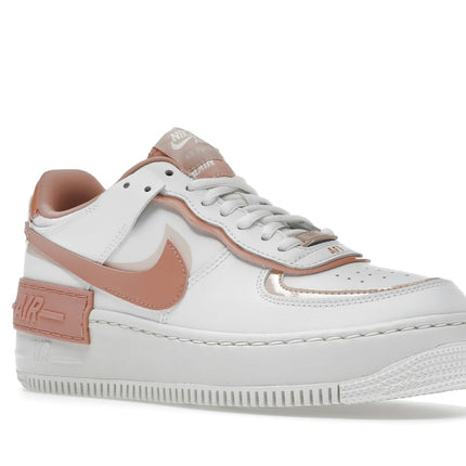 Nike Air Force 1 Low Shadow White Coral Pink CJ1641-101, trois-quarts avant extérieur