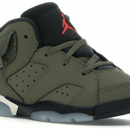 Air Jordan 6 Retro Travis Scott (TD) CQ3567-200, trois-quarts avant extérieur