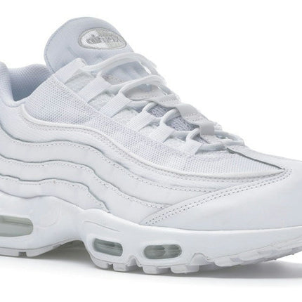 Nike Air Max 95 Essential White Grey Fog CT1268-100, trois-quarts avant extérieur