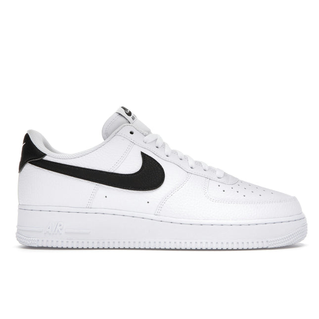 Nike Air Force 1 Low '07 White Black Pebbled Leather CT2302-100, vue principale