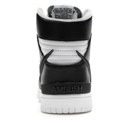 Nike Dunk High Ambush Black White CU7544-001, arrière