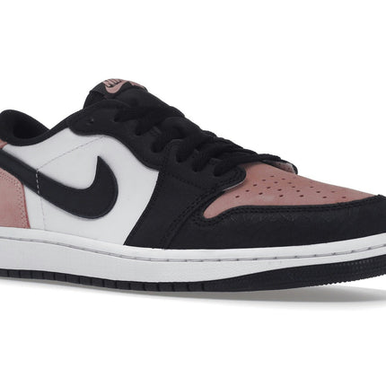 Air Jordan 1 Low OG Bleached Coral CZ0790-061, trois-quarts avant extérieur