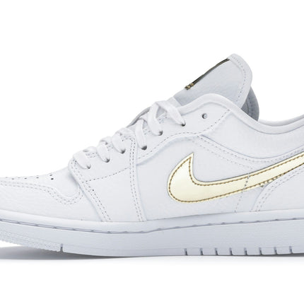 Air Jordan 1 Low White Metallic Gold CZ4776-100, profil intérieur