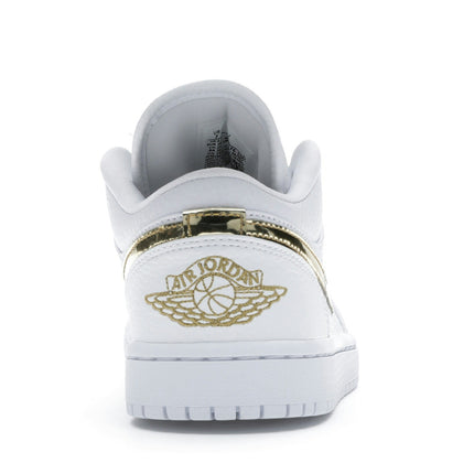 Air Jordan 1 Low White Metallic Gold CZ4776-100, arrière