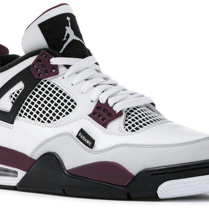Air Jordan 4 Retro PSG CZ5624-100, trois-quarts avant extérieur