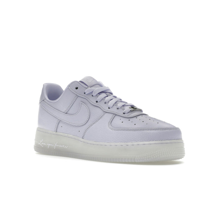 Nike Air Force 1 Low Drake NOCTA Certified Lover Boy Palest Purple CZ8065-500, trois-quarts avant extérieur
