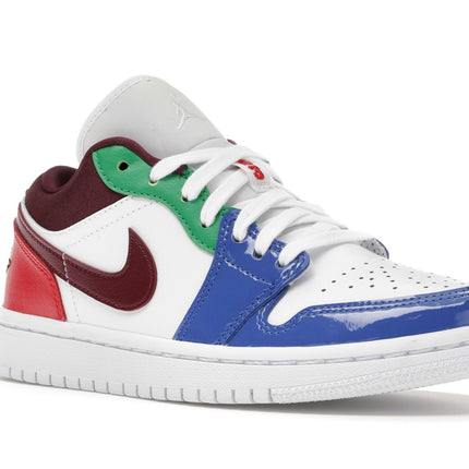 Air Jordan 1 Low Multi-Color DB5455-100, trois-quarts avant extérieur