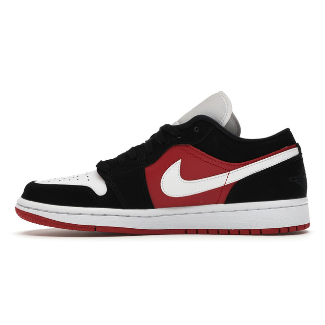 Air Jordan 1 Low Black White Gym Red DC0774-016, profil intérieur