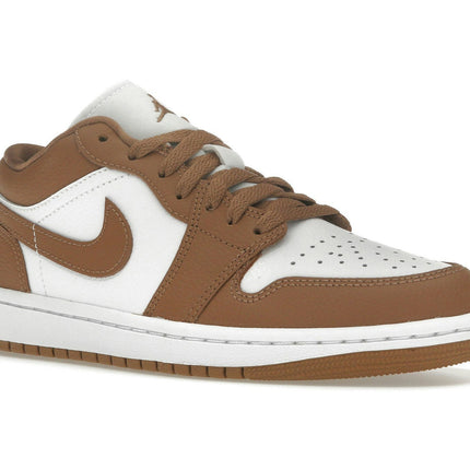 Air Jordan 1 Low Archaeo Brown White DC0774-202, trois-quarts avant extérieur