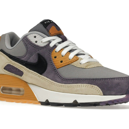 Nike Air Max 90 NRG Court Purple Lemon Drop DC6083-500, trois-quarts avant extérieur