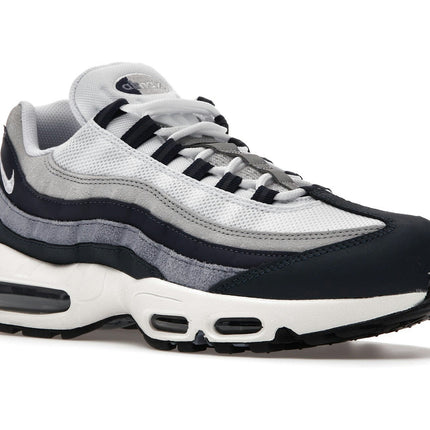 Nike Air Max 95 Navy Grey White DC9412-400, trois-quarts avant extérieur