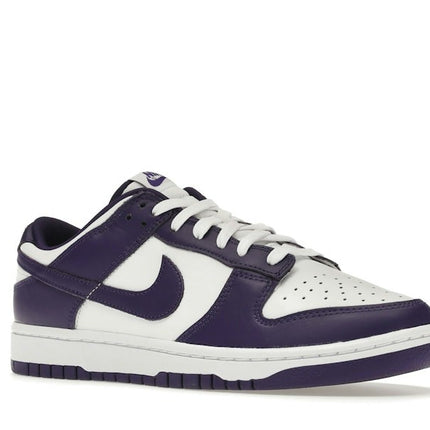 Nike Dunk Low Court Purple DD1391-104, trois-quarts avant extérieur