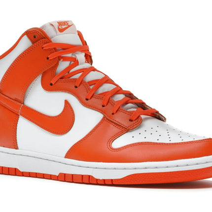 Nike Dunk High Syracuse (2021) DD1399-101, trois-quarts avant extérieur