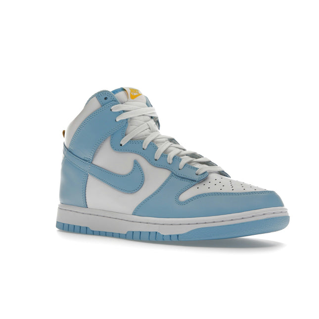 Nike Dunk High Blue Chill DD1399-401, trois-quarts avant extérieur