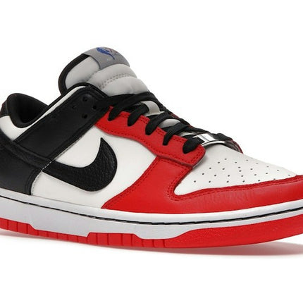 Nike Dunk Low NBA 75th Anniversary Chicago Bulls DD3363-100, trois-quarts avant extérieur