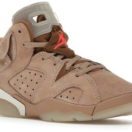 Air Jordan 6 Retro Travis Scott British Khaki (PS) DH0693-200, trois-quarts avant extérieur