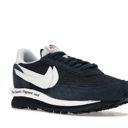 Nike LD Waffle Sacai Fragment Blue DH2684-400, trois-quarts avant extérieur