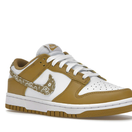 Nike Dunk Low Barley Paisley DH4401-104, trois-quarts avant extérieur