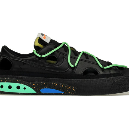 Nike Blazer Low Off-White Black Green DH7863-001, vue principale