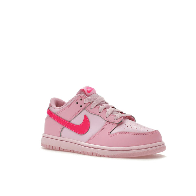 Nike Dunk Low Triple Pink (PS) DH9756-600, trois-quarts avant extérieur