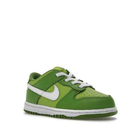 Nike Dunk Low Chlorophyll (TD) DH9761-301, trois-quarts avant extérieur