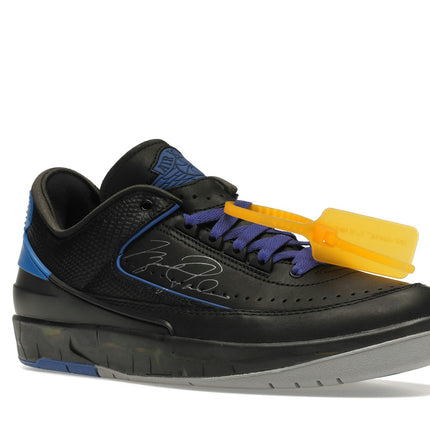 Air Jordan 2 Retro Low SP Off-White Black DJ4375-004, trois-quarts avant extérieur