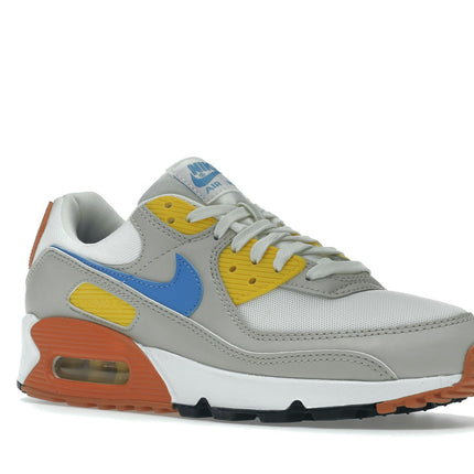 Nike Air Max 90 Light Bone Vivid Sulphur DJ9991-100, trois-quarts avant extérieur