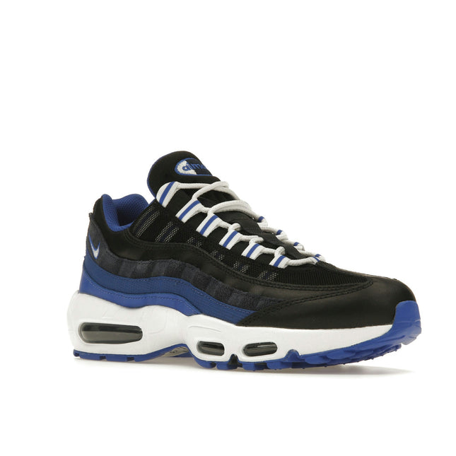Nike Air Max 95 Black Team Royal DM0011-006, trois-quarts avant extérieur