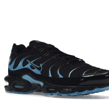 Nike Air Max Plus Black University Blue DM0032-005, trois-quarts avant extérieur