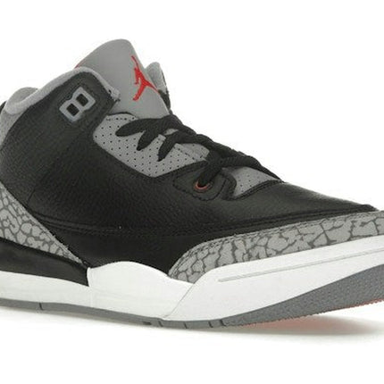 Air Jordan 3 Retro Black Cement (PS) DM0966-010, trois-quarts avant extérieur