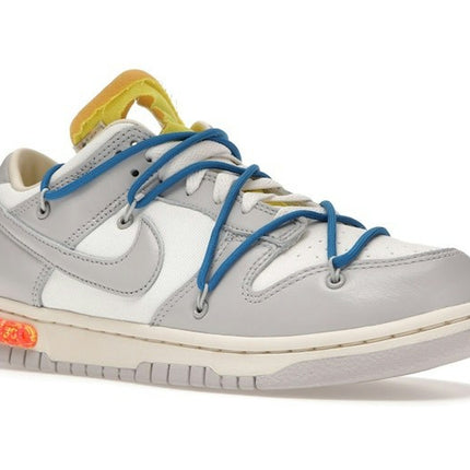 Nike Dunk Low Off-White Lot 10 DM1602-112, trois-quarts avant extérieur