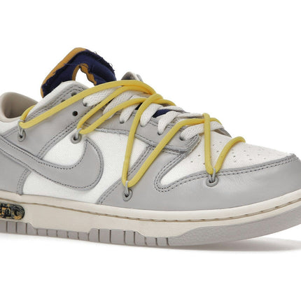 Nike Dunk Low Off-White Lot 27 DM1602-120, trois-quarts avant extérieur