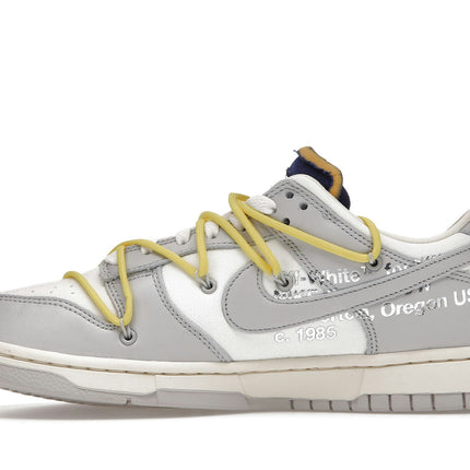 Nike Dunk Low Off-White Lot 27 DM1602-120, profil intérieur