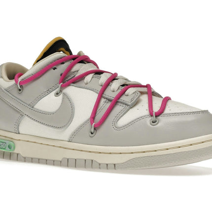 Nike Dunk Low Off-White Lot 30 DM1602-122, trois-quarts avant extérieur