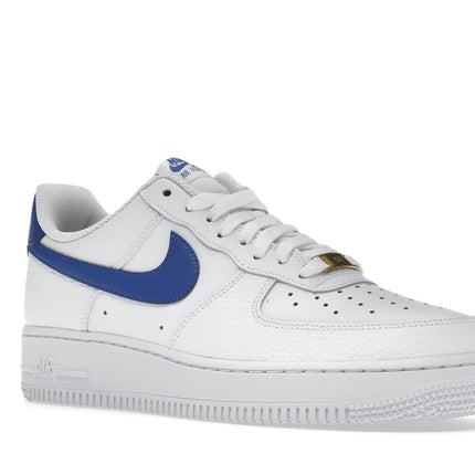 Nike Air Force 1 Low White Royal Blue DM2845-100, trois-quarts avant extérieur