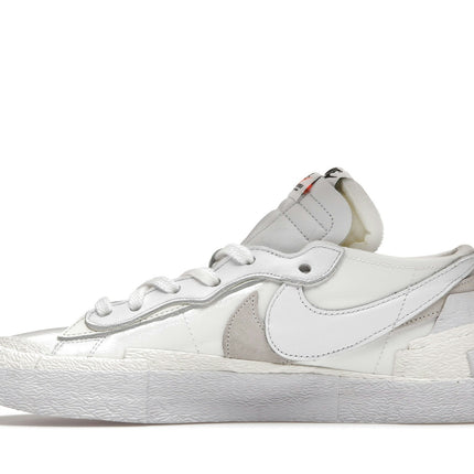 Nike Blazer Low Sacai White Patent Leather DM6443-100, profil intérieur