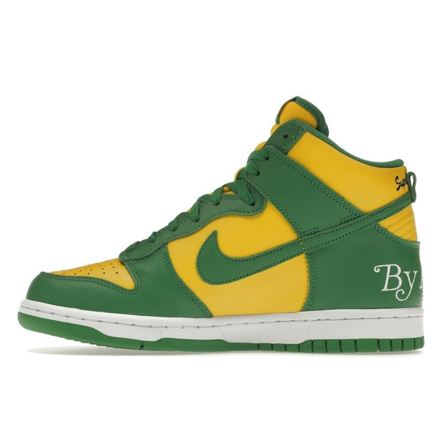 Nike SB Dunk High Supreme By Any Means Brazil DN3741-700, profil intérieur