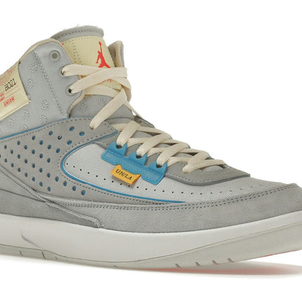 Air Jordan 2 Retro Union LA Grey Fog DN3802-001, trois-quarts avant extérieur
