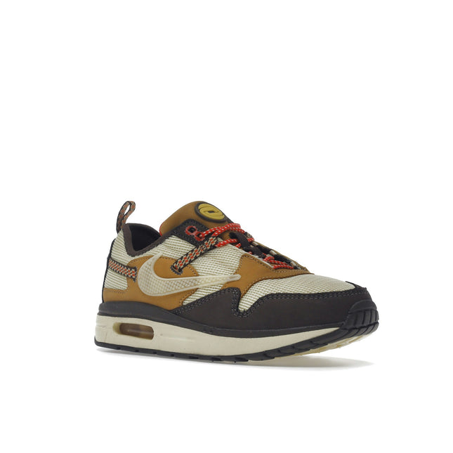 Nike Air Max 1 Travis Scott Cactus Jack Baroque Brown (PS) DN4169-200, trois-quarts avant extérieur