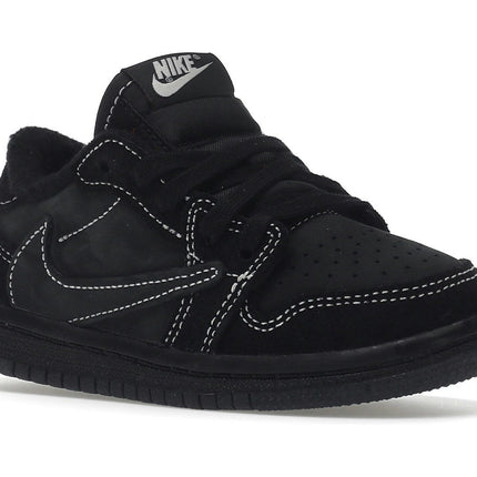 Air Jordan 1 Low SP Travis Scott Black Phantom (TD) DO5441-001, trois-quarts avant extérieur