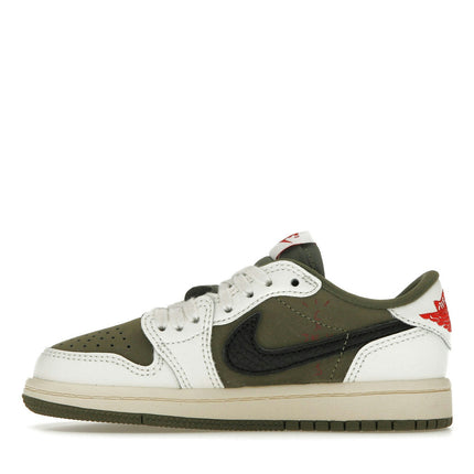 Air Jordan 1 Retro Low OG SP Travis Scott Medium Olive (PS) DO5442-200, profil intérieur