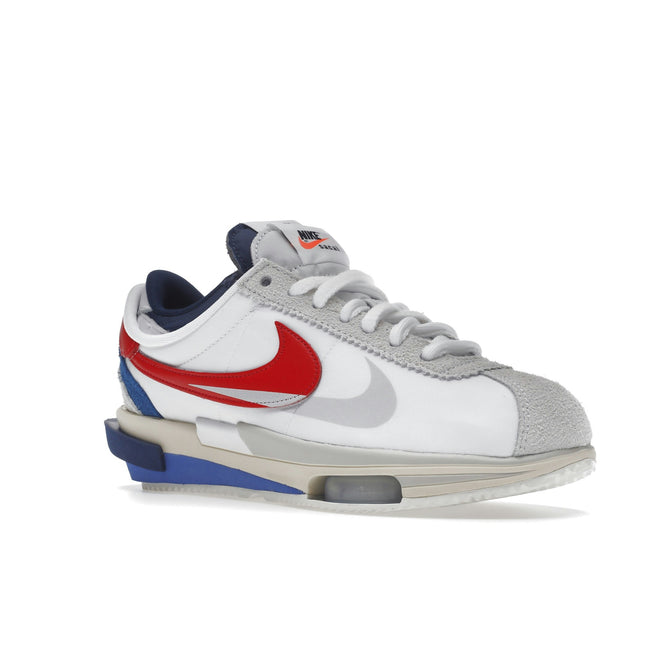 Nike Cortez Sacai 4.0 OG DQ0581-100, trois-quarts avant extérieur