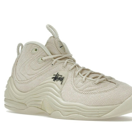 Nike Air Penny 2 Stussy Fossil DQ5674-200, trois-quarts avant extérieur