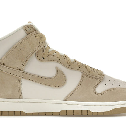 Nike Dunk High Tan Suede White DQ7679-001, vue principale
